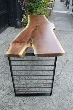 Walnut Ladder Leg Table